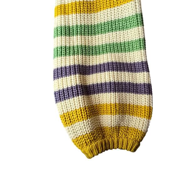 BLANK PAIGE MULTI COLORED STRIPED KNIT SWEATER WOMENS MEDIUM EXCELLENT - Picture 4 of 4